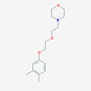 molecular formula C16H25NO3 B3857556 4-{2-[2-(3,4-dimethylphenoxy)ethoxy]ethyl}morpholine 