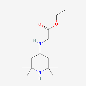 molecular formula C13H26N2O2 B3857564 ethyl N-(2,2,6,6-tetramethyl-4-piperidinyl)glycinate 