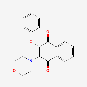 molecular formula C20H17NO4 B3857580 2-(4-morpholinyl)-3-phenoxynaphthoquinone 