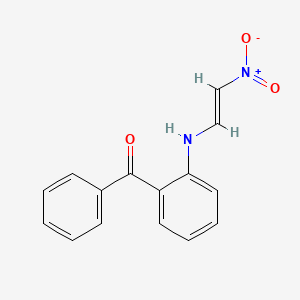 molecular formula C15H12N2O3 B3857593 {2-[(2-nitrovinyl)amino]phenyl}(phenyl)methanone 