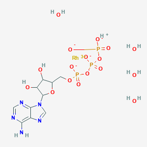 molecular formula C10H21N5O17P3Rh B038576 Rh(H2O)4ATP CAS No. 117405-91-1
