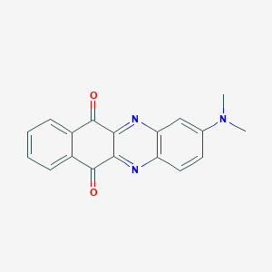 molecular formula C18H13N3O2 B385761 2-(Dimethylamino)benzo[b]phenazine-6,11-dione 