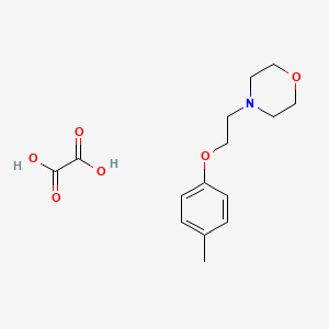 molecular formula C15H21NO6 B3857623 4-[2-(4-methylphenoxy)ethyl]morpholine oxalate 