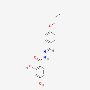 molecular formula C18H20N2O4 B3857657 N'-(4-butoxybenzylidene)-2,4-dihydroxybenzohydrazide CAS No. 405220-47-5
