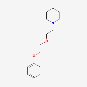 molecular formula C15H23NO2 B3857670 1-[2-(2-phenoxyethoxy)ethyl]piperidine 