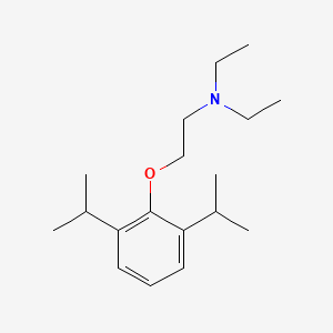 molecular formula C18H31NO B3857678 2-(2,6-diisopropylphenoxy)-N,N-diethylethanamine 