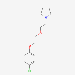 molecular formula C14H20ClNO2 B3857680 1-{2-[2-(4-chlorophenoxy)ethoxy]ethyl}pyrrolidine 
