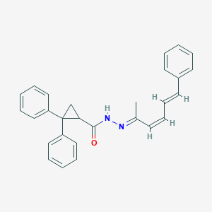 N'-(1-methyl-5-phenyl-2,4-pentadienylidene)-2,2-diphenylcyclopropanecarbohydrazide