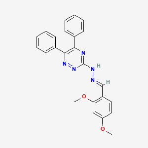 molecular formula C24H21N5O2 B3857729 2,4-dimethoxybenzaldehyde (5,6-diphenyl-1,2,4-triazin-3-yl)hydrazone 