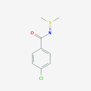 molecular formula C9H10ClNOS B385775 N-(4-Chlorobenzoyl)-S,S-dimethylsulfimine 