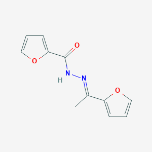 molecular formula C11H10N2O3 B3857783 N'-[1-(2-furyl)ethylidene]-2-furohydrazide 