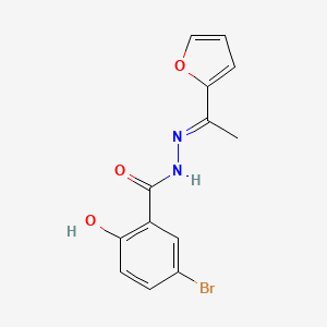 5-bromo-N'-[1-(2-furyl)ethylidene]-2-hydroxybenzohydrazide