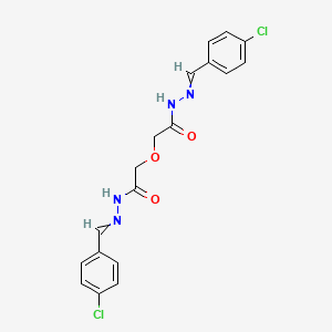 molecular formula C18H16Cl2N4O3 B3857815 2,2'-oxybis[N'-(4-chlorobenzylidene)acetohydrazide] 