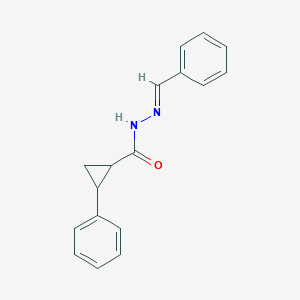 molecular formula C17H16N2O B385783 N'-benzylidene-2-phenylcyclopropanecarbohydrazide 