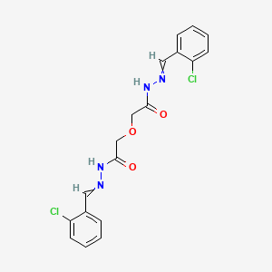 molecular formula C18H16Cl2N4O3 B3857855 2,2'-oxybis[N'-(2-chlorobenzylidene)acetohydrazide] 