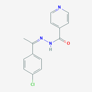 N'-[(1Z)-1-(4-Chlorophenyl)ethylidene]isonicotinohydrazide