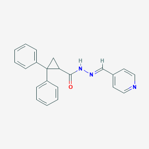 2,2-diphenyl-N'-(4-pyridinylmethylene)cyclopropanecarbohydrazide