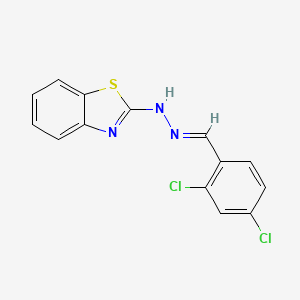 molecular formula C14H9Cl2N3S B3857896 2,4-dichlorobenzaldehyde 1,3-benzothiazol-2-ylhydrazone CAS No. 73664-52-5