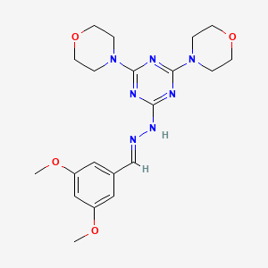 3,5-dimethoxybenzaldehyde (4,6-di-4-morpholinyl-1,3,5-triazin-2-yl)hydrazone