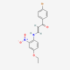 1-(4-bromophenyl)-3-[(4-ethoxy-2-nitrophenyl)amino]-2-propen-1-one