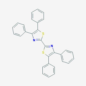 molecular formula C30H20N2S2 B385798 4,4',5,5'-Tetraphenyl-2,2'-bithiazole 