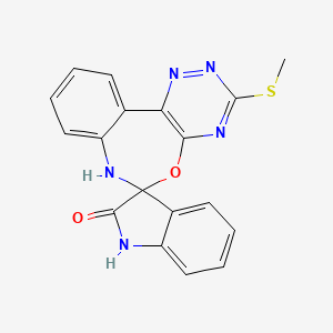 3'-(methylthio)-7'H-spiro[indole-3,6'-[1,2,4]triazino[5,6-d][3,1]benzoxazepin]-2(1H)-one