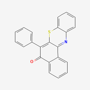 molecular formula C22H13NOS B3857999 6-phenyl-5H-benzo[a]phenothiazin-5-one 
