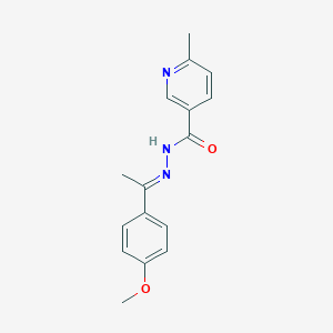 p-Methoxyacetophenone 6-methyl-3-pyridinecarbonylhydrazone