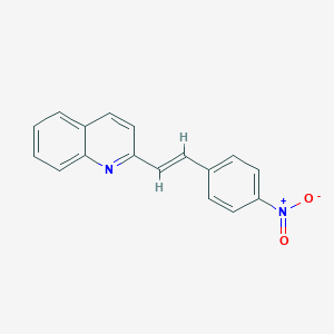 molecular formula C17H12N2O2 B385805 2-[(E)-2-(4-nitrophenyl)ethenyl]quinoline CAS No. 38101-93-8