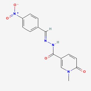 1-methyl-N'-(4-nitrobenzylidene)-6-oxo-1,6-dihydro-3-pyridinecarbohydrazide