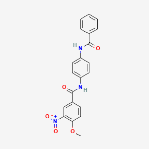 N-(4-benzamidophenyl)-4-methoxy-3-nitrobenzamide