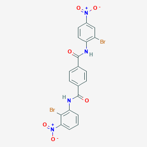 N~1~-{2-bromo-3-nitrophenyl}-N~4~-{2-bromo-4-nitrophenyl}terephthalamide