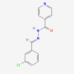 molecular formula C13H10ClN3O B3858079 N'-(3-chlorobenzylidene)isonicotinohydrazide 