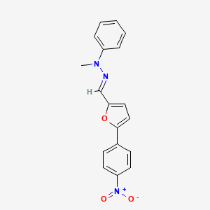 5-(4-nitrophenyl)-2-furaldehyde methyl(phenyl)hydrazone