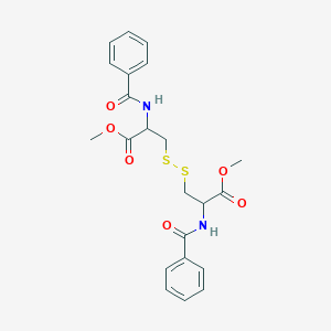 molecular formula C22H24N2O6S2 B3858129 dimethyl N,N'-dibenzoylcystinate 