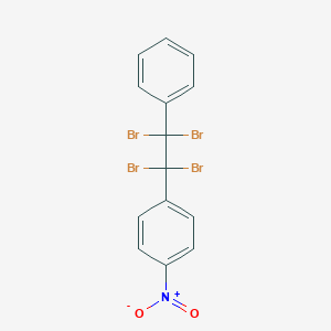 molecular formula C14H9Br4NO2 B385816 1-Nitro-4-(1,1,2,2-tetrabromo-2-phenylethyl)benzene 