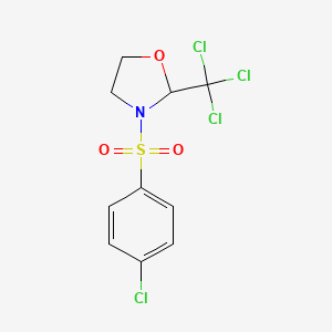 3-[(4-chlorophenyl)sulfonyl]-2-(trichloromethyl)-1,3-oxazolidine