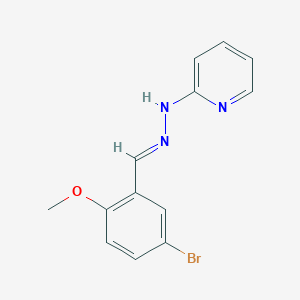molecular formula C13H12BrN3O B3858180 5-bromo-2-methoxybenzaldehyde 2-pyridinylhydrazone 