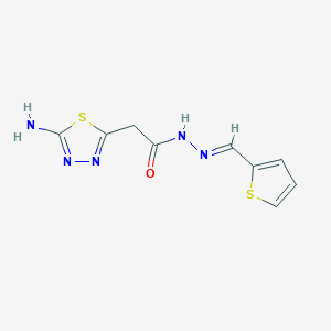 2-(5-amino-1,3,4-thiadiazol-2-yl)-N'-(2-thienylmethylene)acetohydrazide