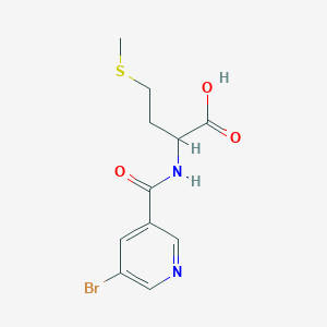 molecular formula C11H13BrN2O3S B3858216 N-[(5-bromo-3-pyridinyl)carbonyl]methionine 
