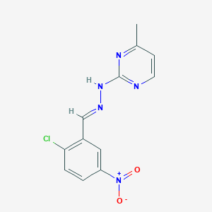 2-chloro-5-nitrobenzaldehyde (4-methyl-2-pyrimidinyl)hydrazone