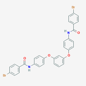 molecular formula C32H22Br2N2O4 B385824 4-bromo-N-[4-(3-{4-[(4-bromobenzoyl)amino]phenoxy}phenoxy)phenyl]benzamide 
