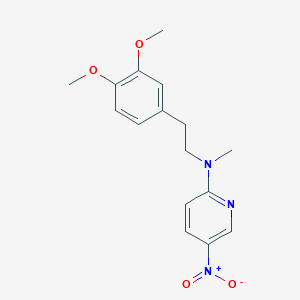 molecular formula C16H19N3O4 B3858260 N-[2-(3,4-dimethoxyphenyl)ethyl]-N-methyl-5-nitro-2-pyridinamine 
