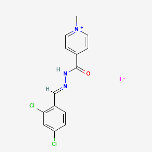4-{[2-(2,4-dichlorobenzylidene)hydrazino]carbonyl}-1-methylpyridinium iodide