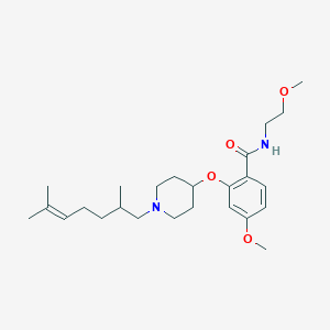 2-{[1-(2,6-dimethyl-5-hepten-1-yl)-4-piperidinyl]oxy}-4-methoxy-N-(2-methoxyethyl)benzamide