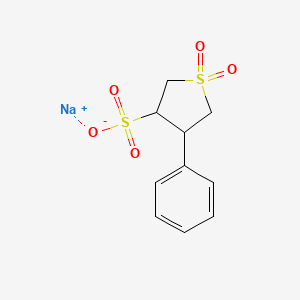 molecular formula C10H11NaO5S2 B3858293 sodium 4-phenyltetrahydro-3-thiophenesulfonate 1,1-dioxide 