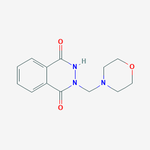 molecular formula C13H15N3O3 B385830 3-(morpholin-4-ylmethyl)-2H-phthalazine-1,4-dione 
