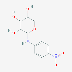 molecular formula C11H14N2O6 B3858305 N-(4-nitrophenyl)-beta-D-xylopyranosylamine 