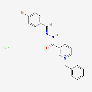 1-benzyl-3-{[2-(4-bromobenzylidene)hydrazino]carbonyl}pyridinium chloride