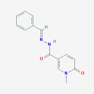 N'-benzylidene-1-methyl-6-oxo-1,6-dihydro-3-pyridinecarbohydrazide
